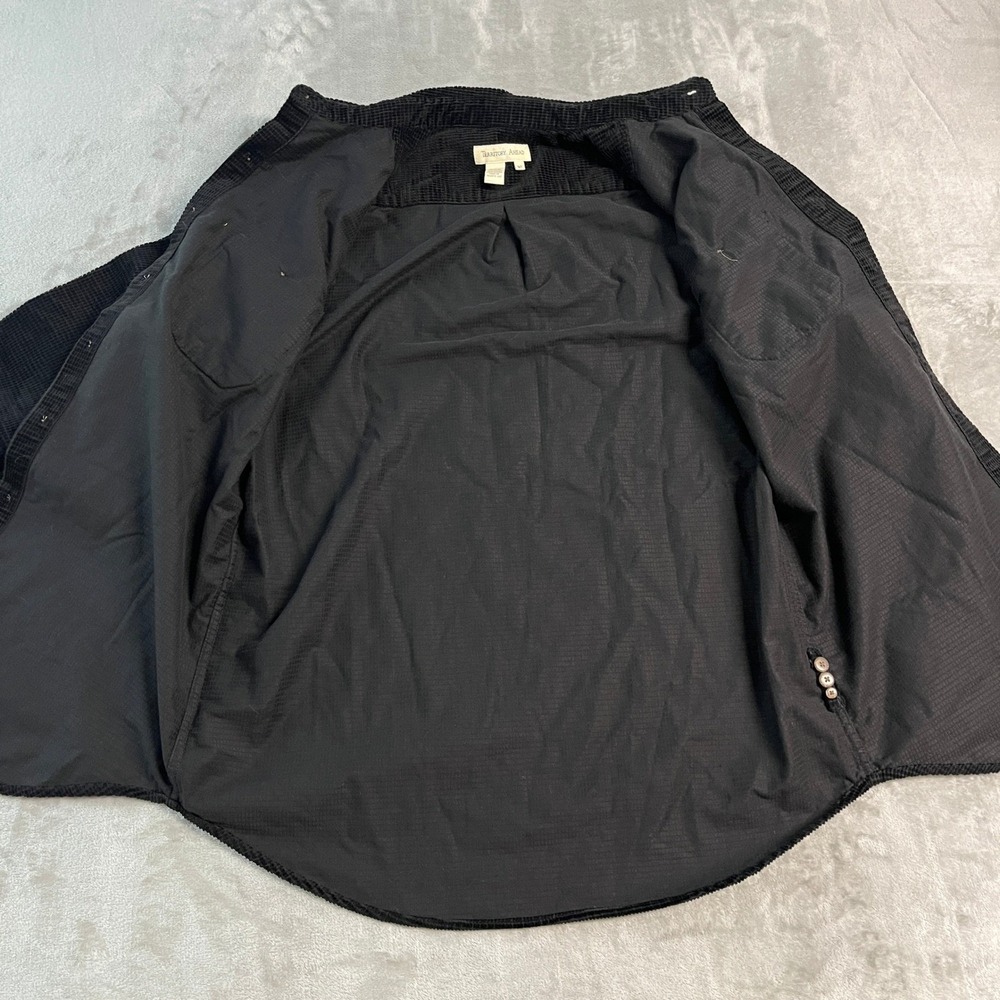 Territory Ahead Mens MT Black Waffle Corduroy Long Sleeve Button Down Shirt EUC - Picture 7 of 15